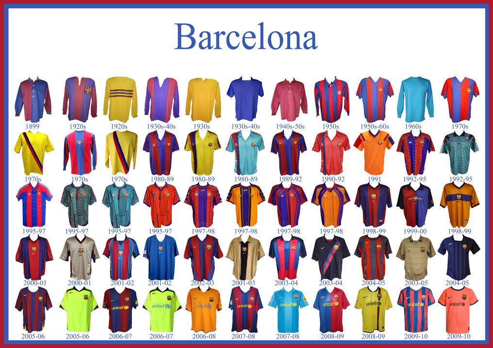 all fc barcelona jerseys